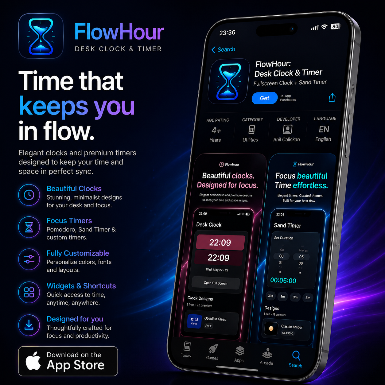 FlowHour app preview